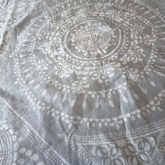 Pottery Barn Dot Medallion Reversible Cotton Euro Sham 26x26" Square Sea Glass - Picture 3 of 9